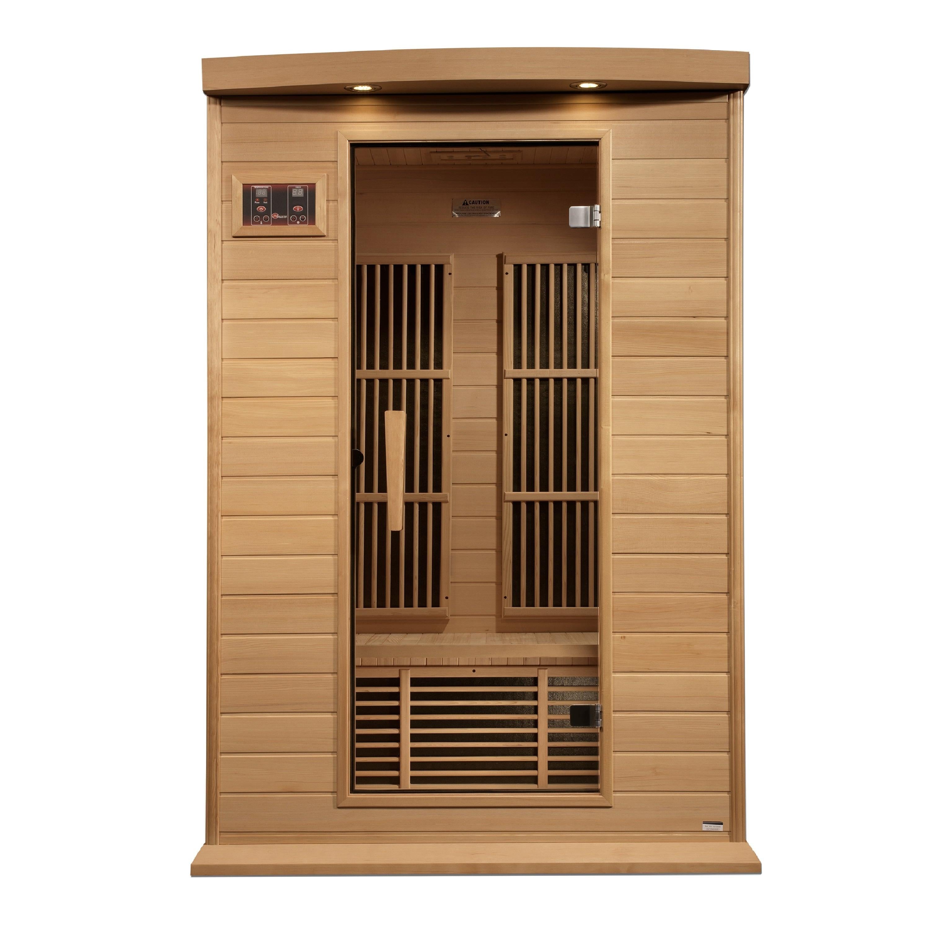 Maxxus 2 Person Near Zero EMF FAR IR Sauna (MX-K206-01-ZF HEM)
