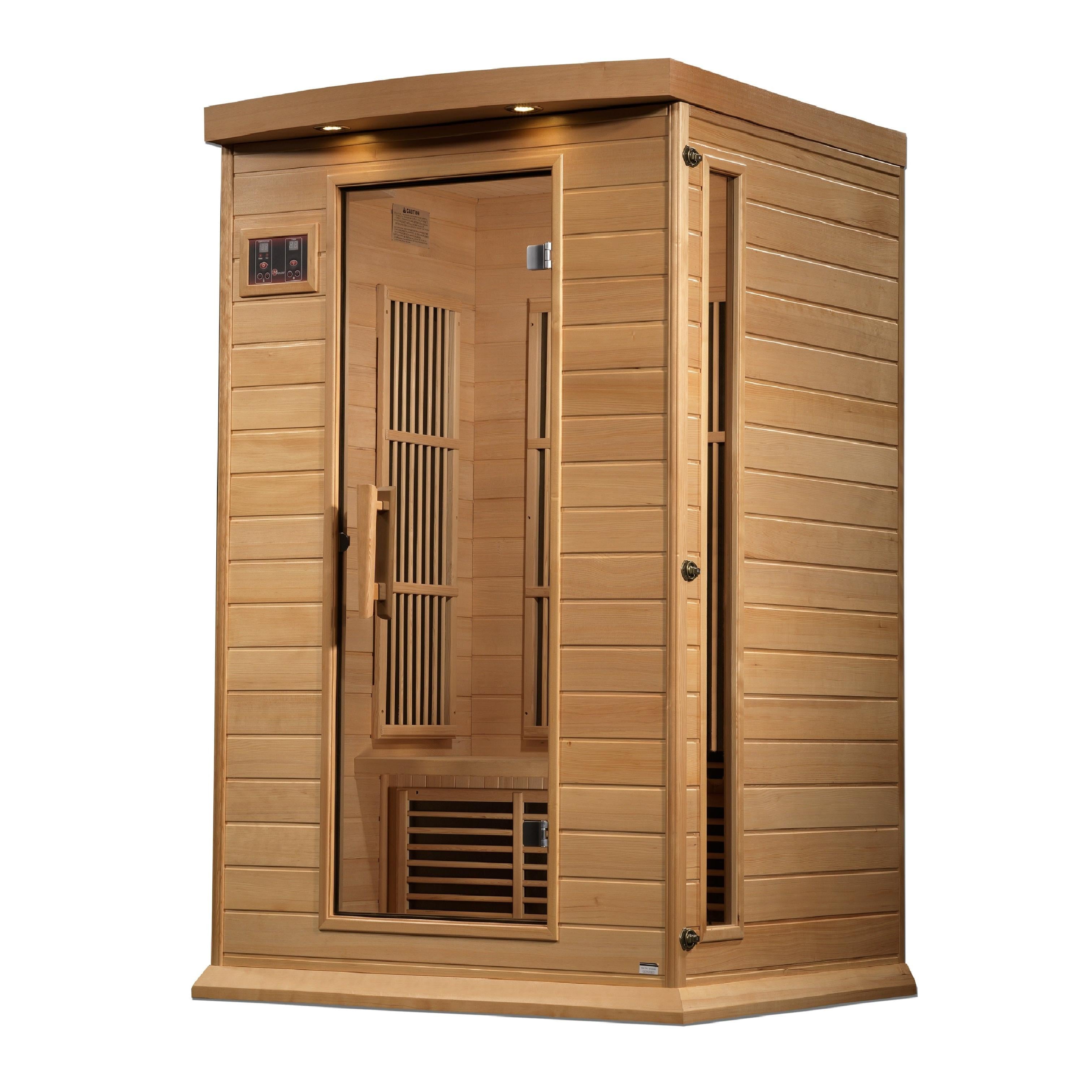 Maxxus 2 Person Near Zero EMF FAR IR Sauna (MX-K206-01-ZF HEM)