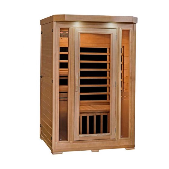 Sonoma 2-Person Hemlock Infrared Sauna with 6 Carbon Heaters