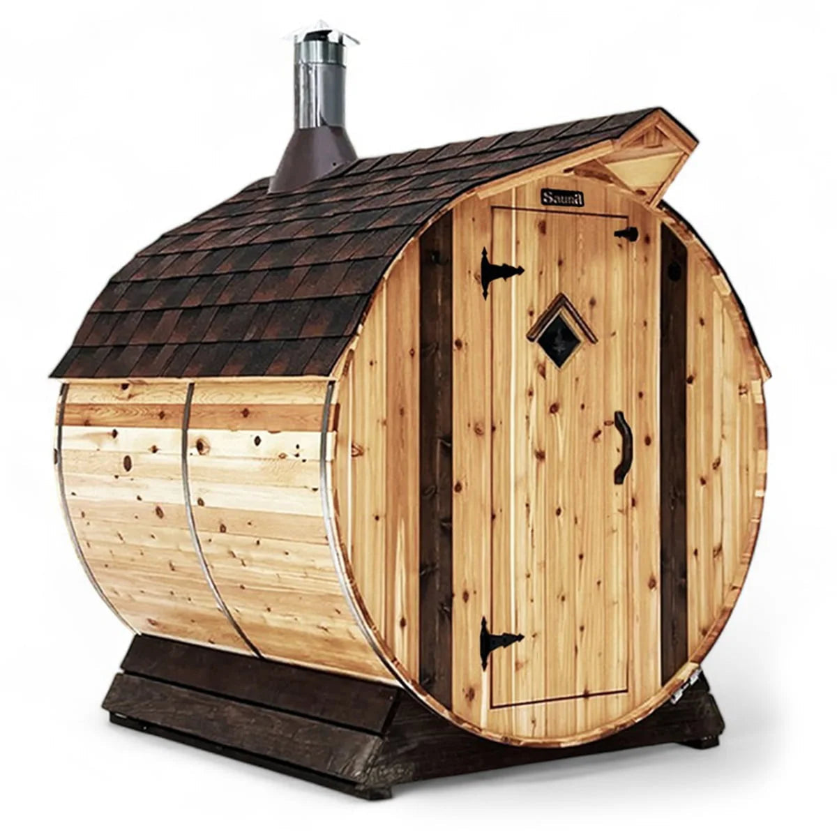 Setri 4 Person Cedar Barrel Sauna | 6′ x 6′