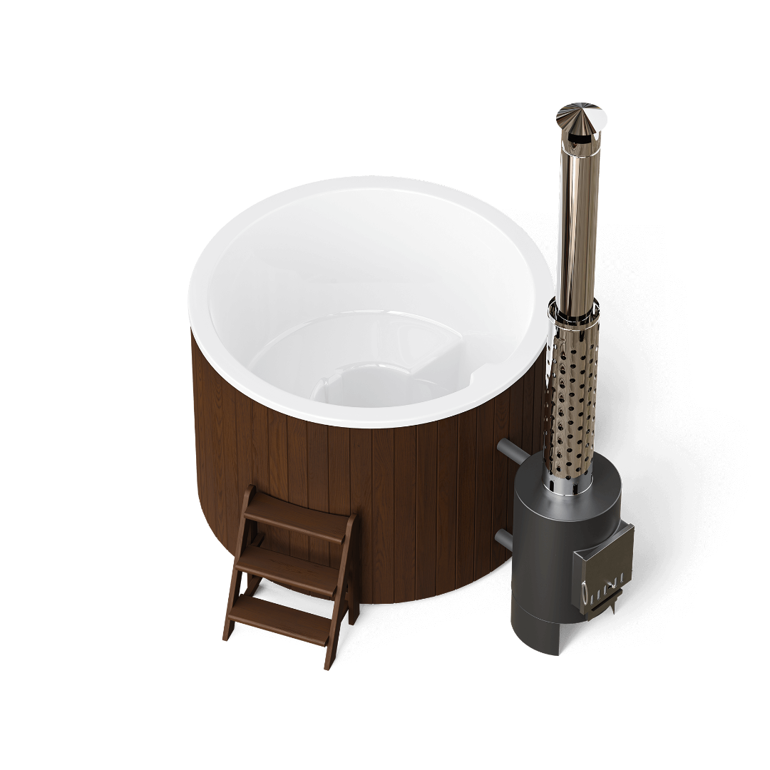 Polar Spa Comfort 160 Wood Fired Hot Tub with 40kW Stove (2-4 Person)