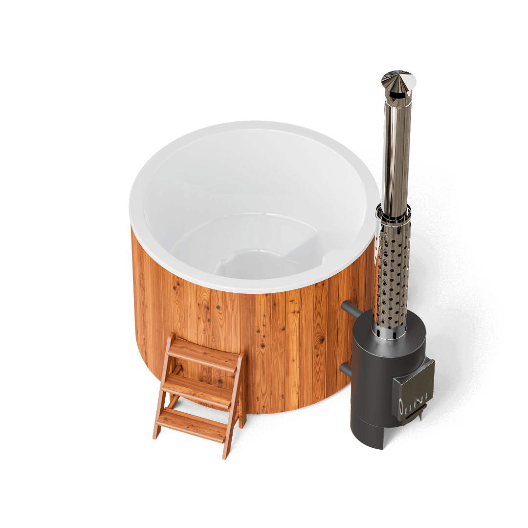 Polar Spa Comfort 160 Wood Fired Hot Tub with 40kW Stove (2-4 Person)