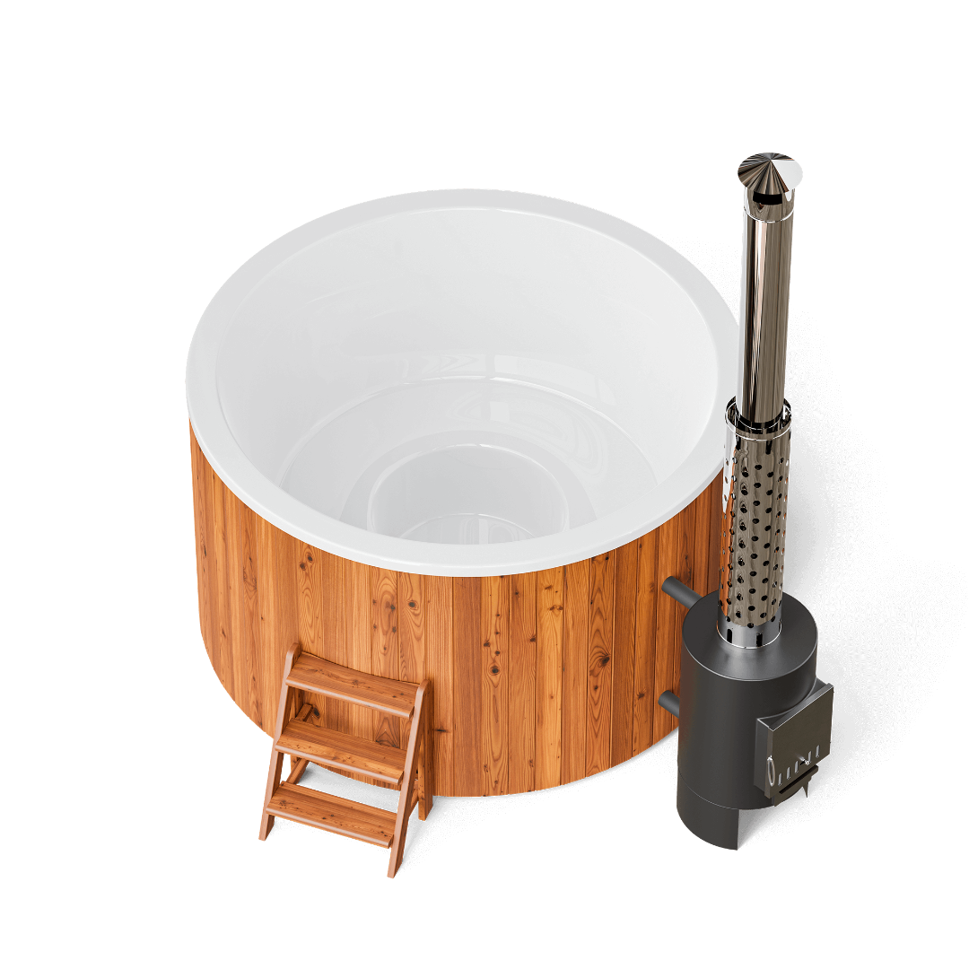 Polar Spa Comfort 195 Wood Fired Hot Tub with 40kW Stove (4-6 Person)