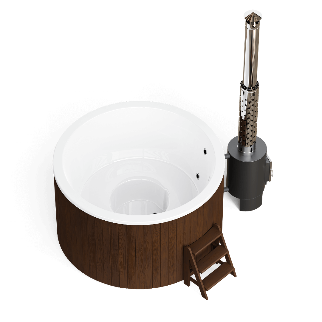 Polar Spa Comfort 195 Wood Fired Hot Tub with 40kW Stove (4-6 Person)