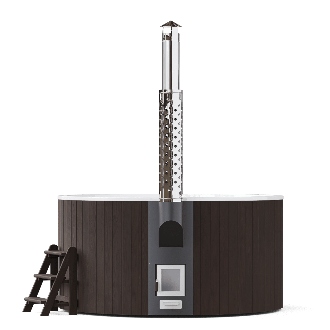 Polar Spa Elite 220 Wood Fired Hot Tub with 35kW Stove (6-8 Person)
