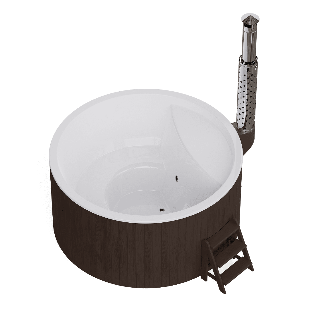 Polar Spa Elite 220 Wood Fired Hot Tub with 35kW Stove (6-8 Person)