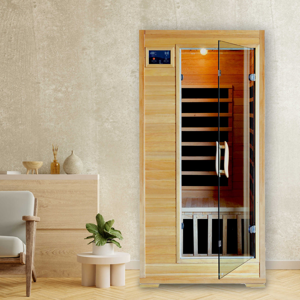 Buena Vista 1-2 Person Hemlock Infrared Sauna w/ 4 Carbon Heaters
